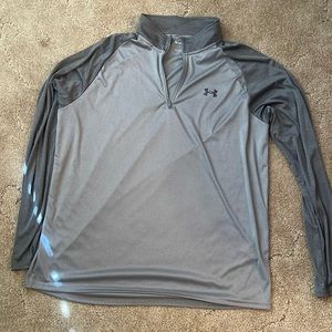 Under Armour 2X 1/4 zip two tone grey